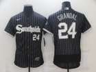 Nike Chicago White Sox #24 Yasmani Grandal Black Southside 2021 City Flexbase Jerseys