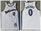 Washington Wizards #0 Gilbert Arenas White 2003-04 Throwback Jersey