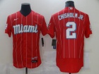 Miami Marlins #2 Jazz Chisholm Jr. Red 2021 City Connect Flexbase Jersey