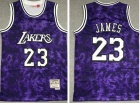 Los Angeles Lakers #23 Lebron James Purple Galaxy Jersey