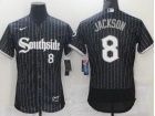 Nike Chicago White Sox #8 B.Jackson Black Southside 2021 City Flexbase Jerseys