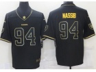 Las Vegas Raiders #94 Carl Nassib Black Golden Limited Jersey