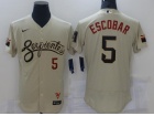 Nike San Diego Padres #5 Eduardo Escobar Tan City Jersey