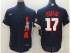 Nike Los Angeles Angels #17 Shohei Ohtani Blue 2021 All Star Jersey