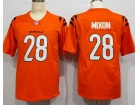 Cincinnati Bengals #28 Joe Mixon 2021 Orange Vapor Limited Jersey