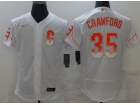 Nike San Francisco Giants #35 Brandon Crawford White City Flexbase Jersey