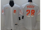 Nike San Francisco Giants #28 Buster Posey White City Cool Base Jersey