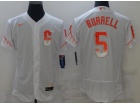 Nike San Francisco Giants #5 Pat Burrell White City Flexbase Jersey