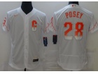 Nike San Francisco Giants #28 Buster Posey White City Flexbase Jersey