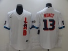 Nike Los Angeles Dodgers #13 Max Muncy White 2021 All Star Cool Base Jersey