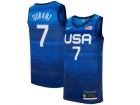 Team USA #7 Kevin Durant Blue 2021 Olympic Jersey