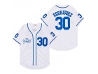 The Sandlot Legends #30 Benny 'The Jet' Rodriguez White Baseball Jersey