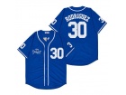 The Sandlot Legends #30 Benny 'The Jet' Rodriguez Blue Baseball Jersey