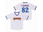 Howie Goodman #82 Benchwarmers White Pinstriped Baseball Jersey