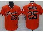 Nike San Francisco Giants #25 Barry Bonds Orange Thrwoback Jerseys