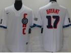 Nike Chicago Cubs #17 Kris Bryant White 2021 All Star Cool Base Jersey