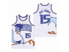 Road Runner Sacramento #15 White Basketball Jersey