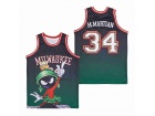 Marvin the Martian #34 Milwaukee Green Basketball Jersey