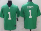 Philadelphia Eagles #1 Jalen Hurts Apple Green Limited Jersey