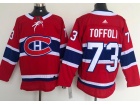 Adidas Montreal Canadiens #73 Tyler Toffoli Red Hockey Jersey