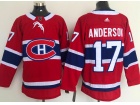 Adidas Montreal Canadiens #17 Josh Anderson Red Hockey Jersey