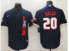 Nike Los Angeles Angels #20 Jared Walsh Blue 2021 All Star Cool Base Jersey