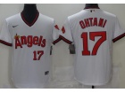 Nike Los Angeles Angels #17 Shohei Ohtani White Throwback Jersey