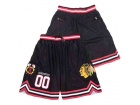 Chicago Blackhawks #00 Clark Griswold Black Basketball Short