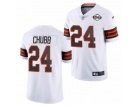 Cleveland Browns #24 Nick Chubb White 1946 Limited Jersey