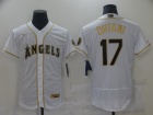 Nike Los Angeles Angels #17 Shohei Ohtani White Golden Flexbase Jersey