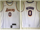 Nike Los Angeles Lakers #0 Russell Westbrook White Jersey