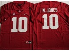 Alabama Crimson #10 Mac Jones Red Limited Jersey