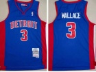 Detroit Pistons #3 Ben Wallace Blue Throwback Jerseys