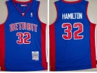 Detroit Pistons #32 Richard Hamilton Blue Throwback Jerseys