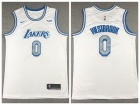 Nike Los Angeles Lakers #0 Russell Westbrook 2021 White City Jersey