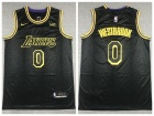 Nike Los Angeles Lakers #0 Russell Westbrook Black City Jersey