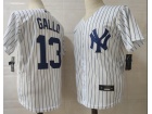 Nike New York Yankees #13 Joey Gallo White Cool Base Jersey