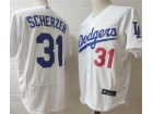 Nike Los Angeles Dodgers #31 Max Scherzer White Flexbase Jersey