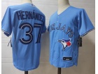 Nike Toronto Blue Jays #37 Teoscar Hernandez Light Blue Cool Base Jersey