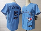 Nike Toronto Blue Jays #5 Santiago Espinal Light Blue Cool Base Jersey