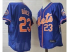 Nike New York Mets #23 Javier Baez Blue Flexbase Jersey