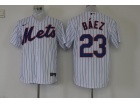 Nike New York Mets #23 Javier Baez White Cool Base Jersey