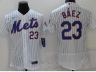 Nike New York Mets #23 Javier Baez White Cool Base Jersey