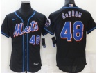 Nike New York Mets #48 Jacob deGrom Black  Flexbase Jersey