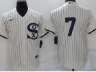 Nike Chicago White Sox #7 Cream Field Of Dreams Cool Base Jersey