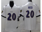 Baltimore Ravens #20 Ed Reed White Vapor Limited Jersey