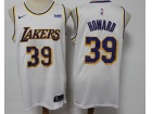 Nike Los Angeles Lakers #39 Dwight Howard White Jersey