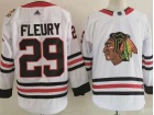 Chicago Blackhawks #29 Marc-Andre Fleury White Hockey Jersey