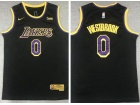 Nike Los Angeles Lakers #0 Russell Westbrook Black 2021 Earned Jersey