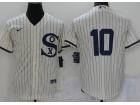 Nike Chicago White Sox #10 Cream Field Of Dreams Cool Base Jersey